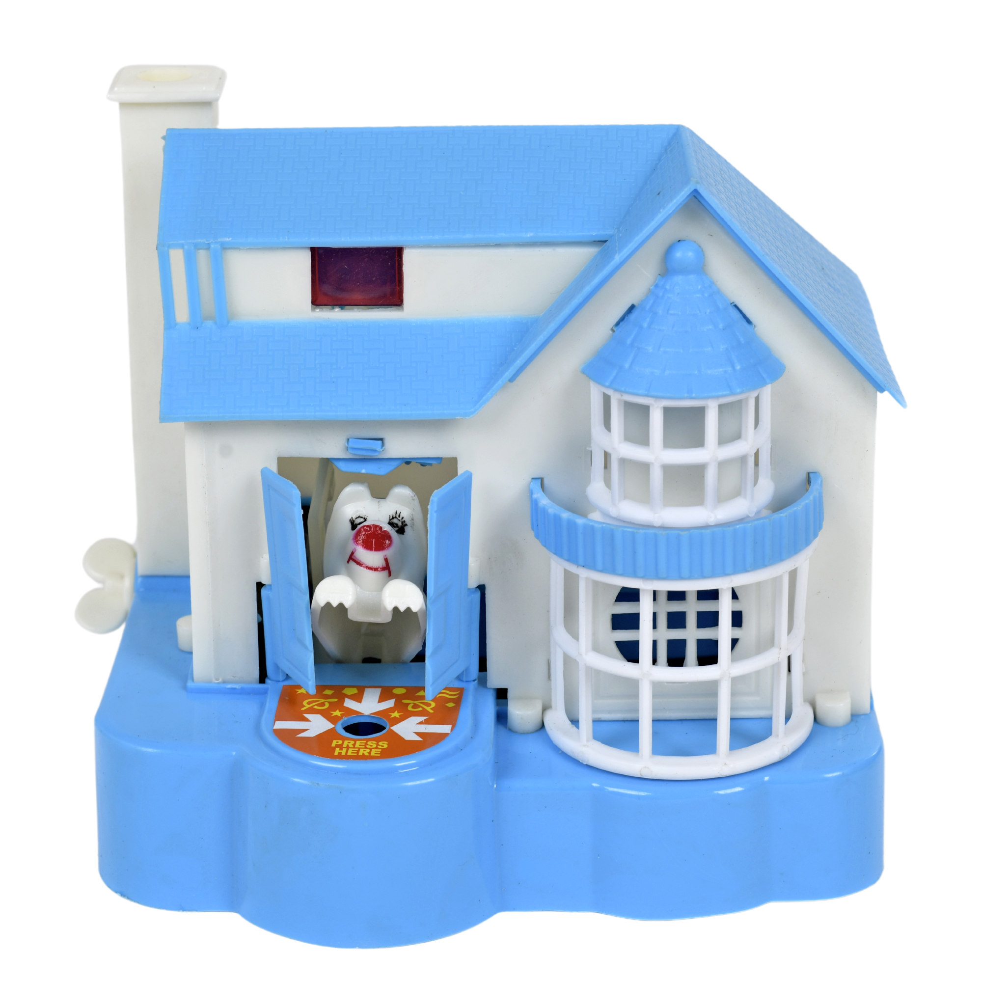 Blue Puppy House Coins Bank — Plastic Piggy Bank Toy by Tripple Ess Toys